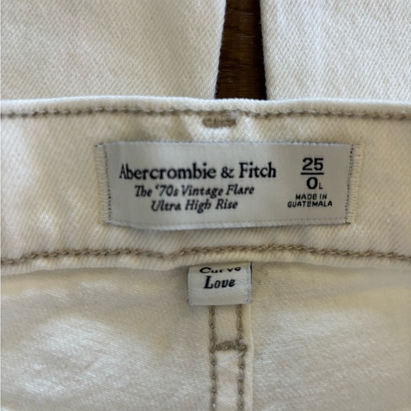 white curve love 70s vintage flare pants - Picture 4 of 8